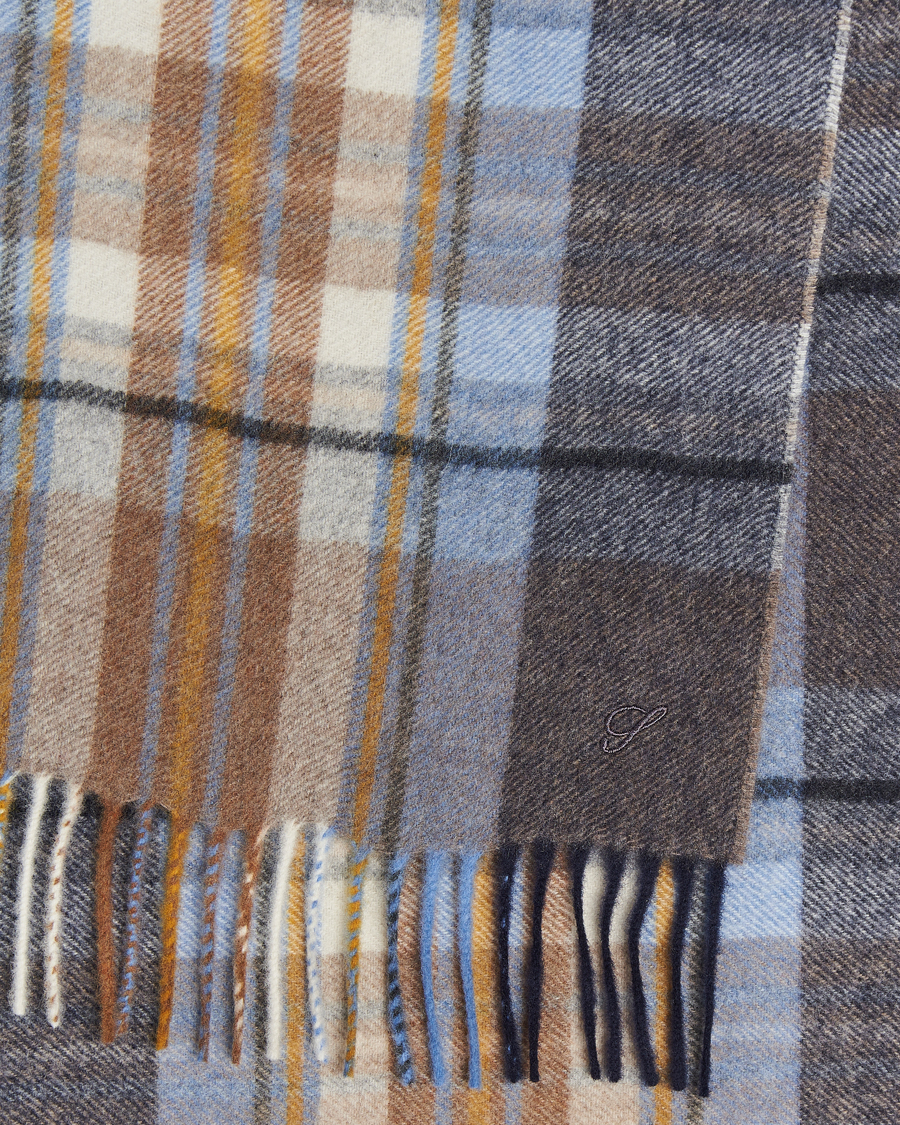 Hombres |  | Stenströms | Wool/Cashmere Checked Scarf Multi