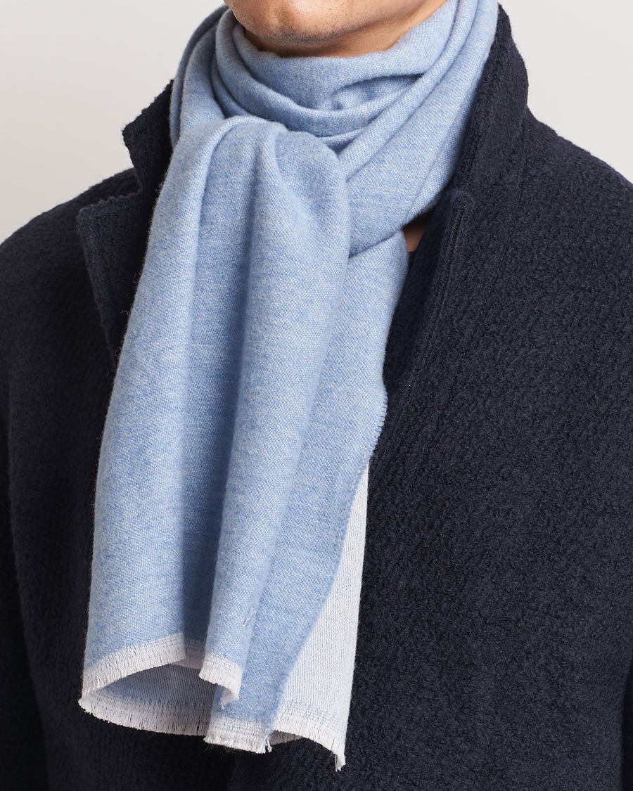 Hombres |  | Stenströms | Wool Scarf Light Blue