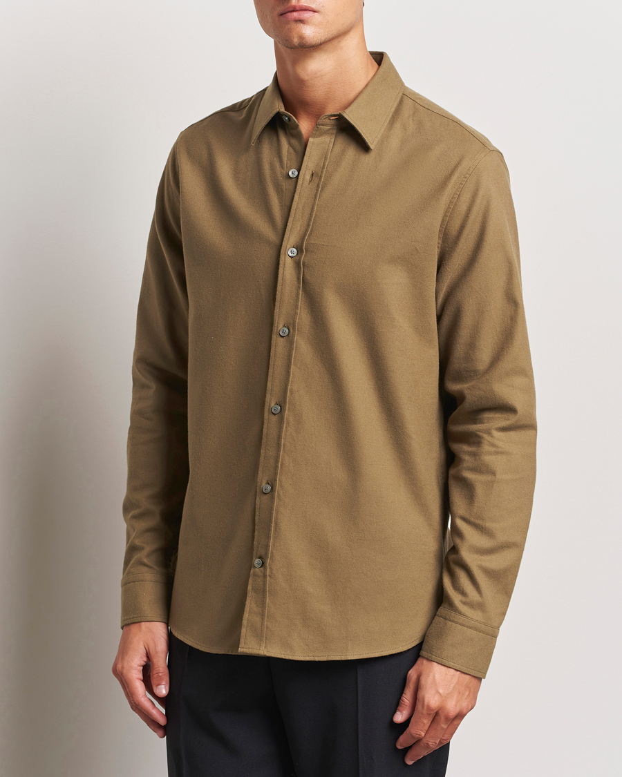 Hombres |  | Tiger of Sweden | Benjamins Brushed Twill Shirt Old Wolf