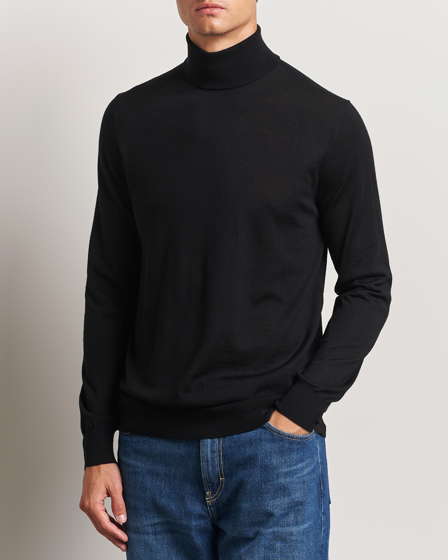 Hombres |  | Tiger of Sweden | Nevile Extra Fine Merino Polo Black