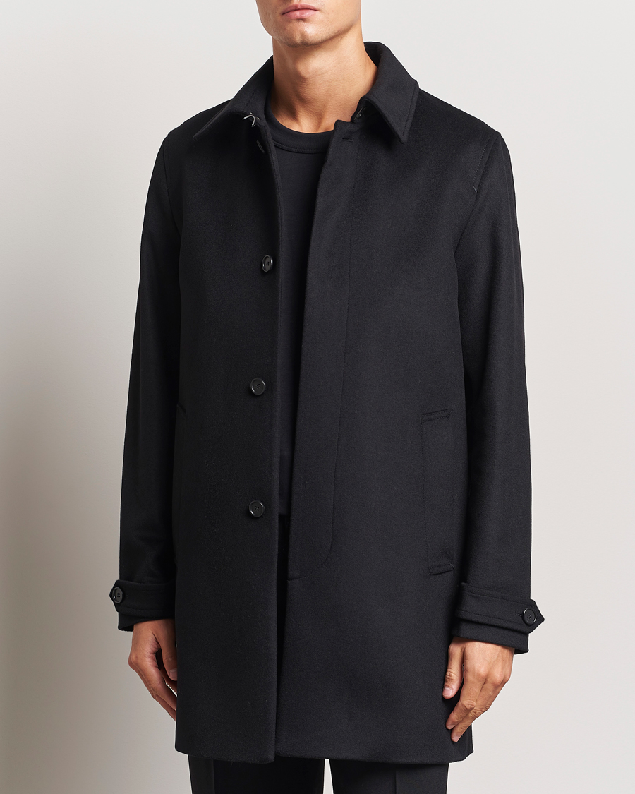 Hombres | Ropa | Tiger of Sweden | Cane Wool/Cashmere Coat Black