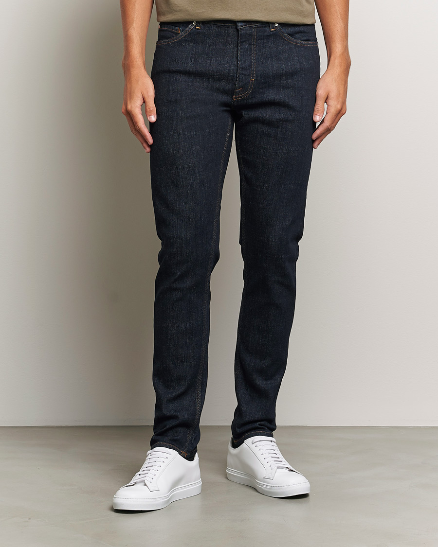 Hombres | Ropa | Tiger of Sweden | Evolve Stretch Cotton Jeans Royal Blue