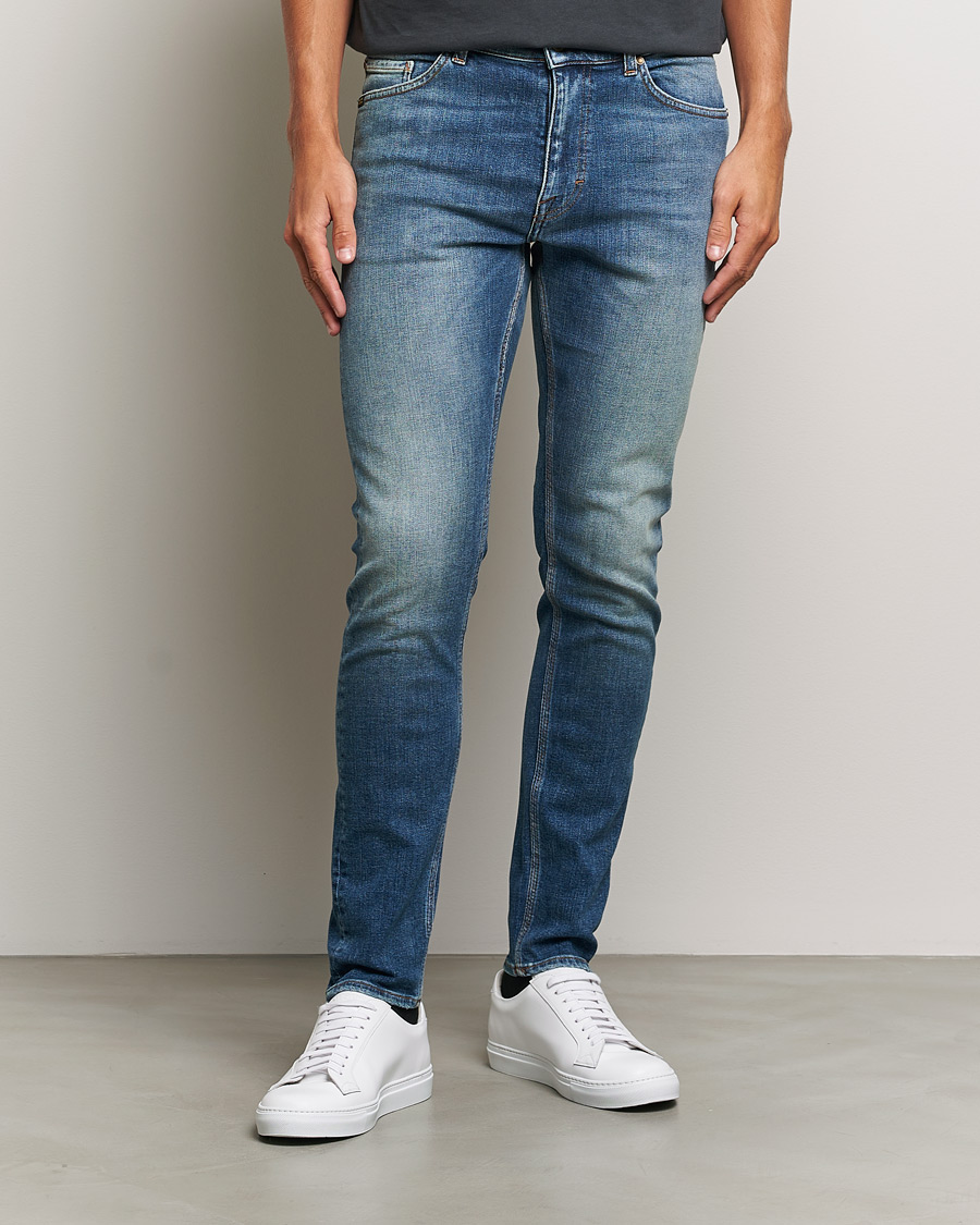 Hombres |  | Tiger of Sweden | Evolve Stretch Cotton Jeans Medium Blue