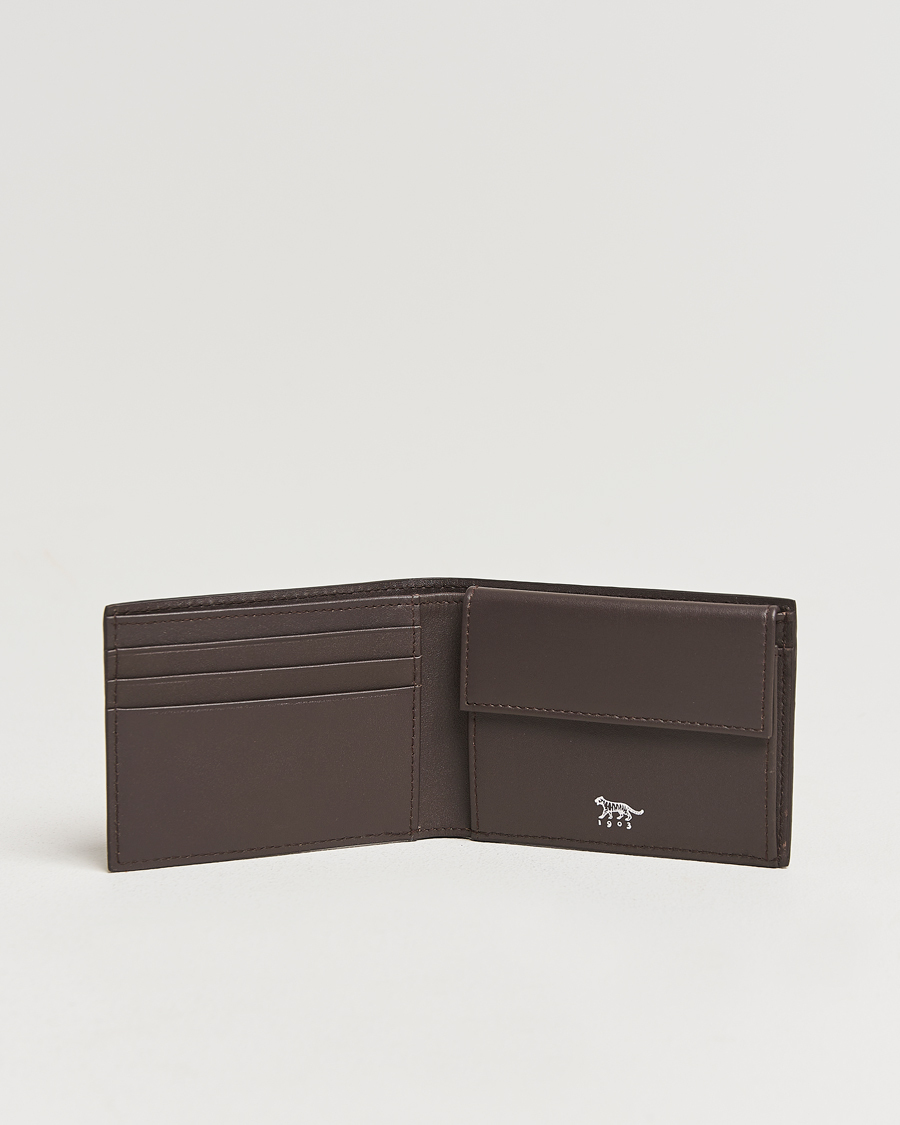 Hombres |  | Tiger of Sweden | Wivalius Leather Wallet Dark Brown