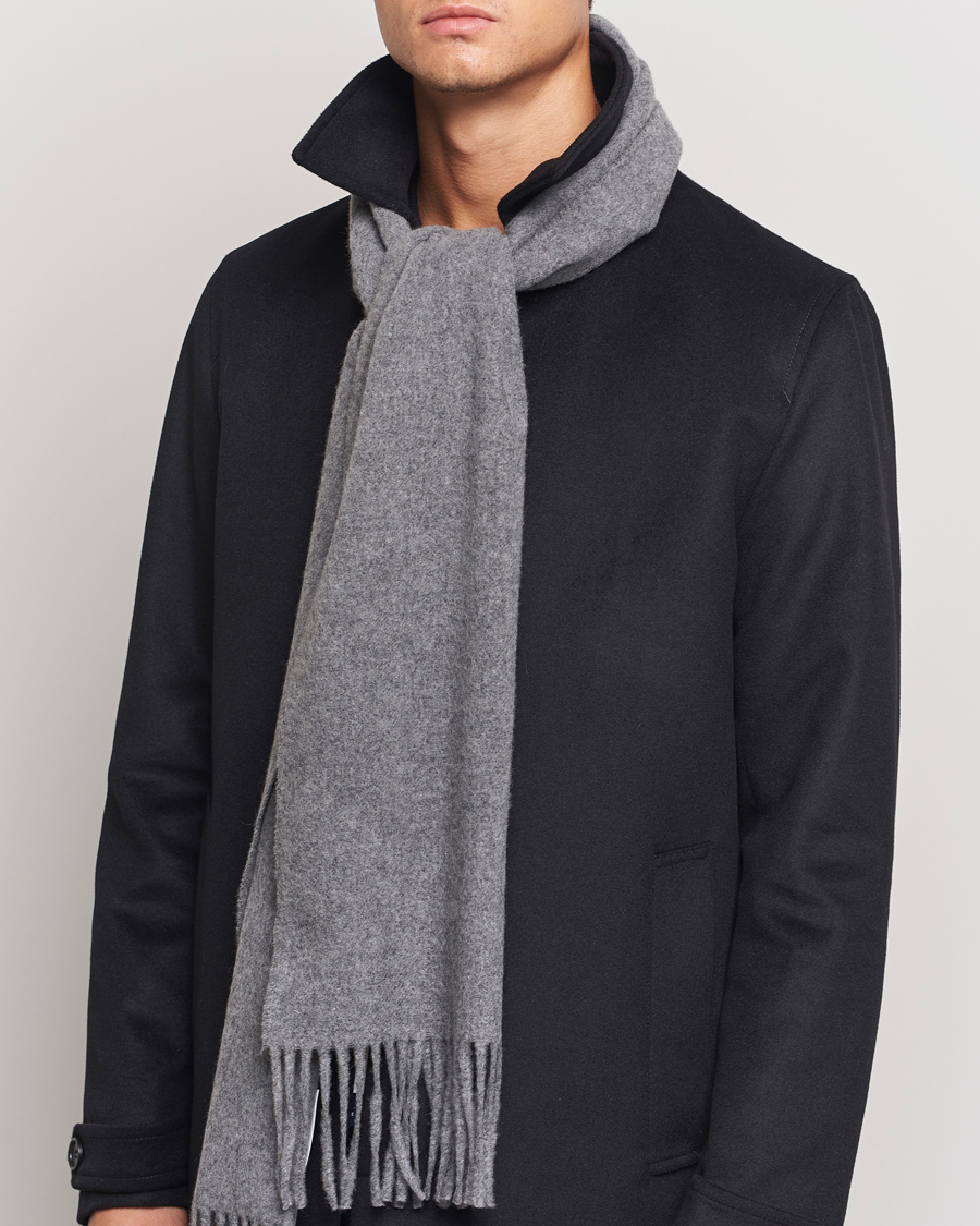 Hombres |  | Tiger of Sweden | Sylan Wool Scarf Charcoal