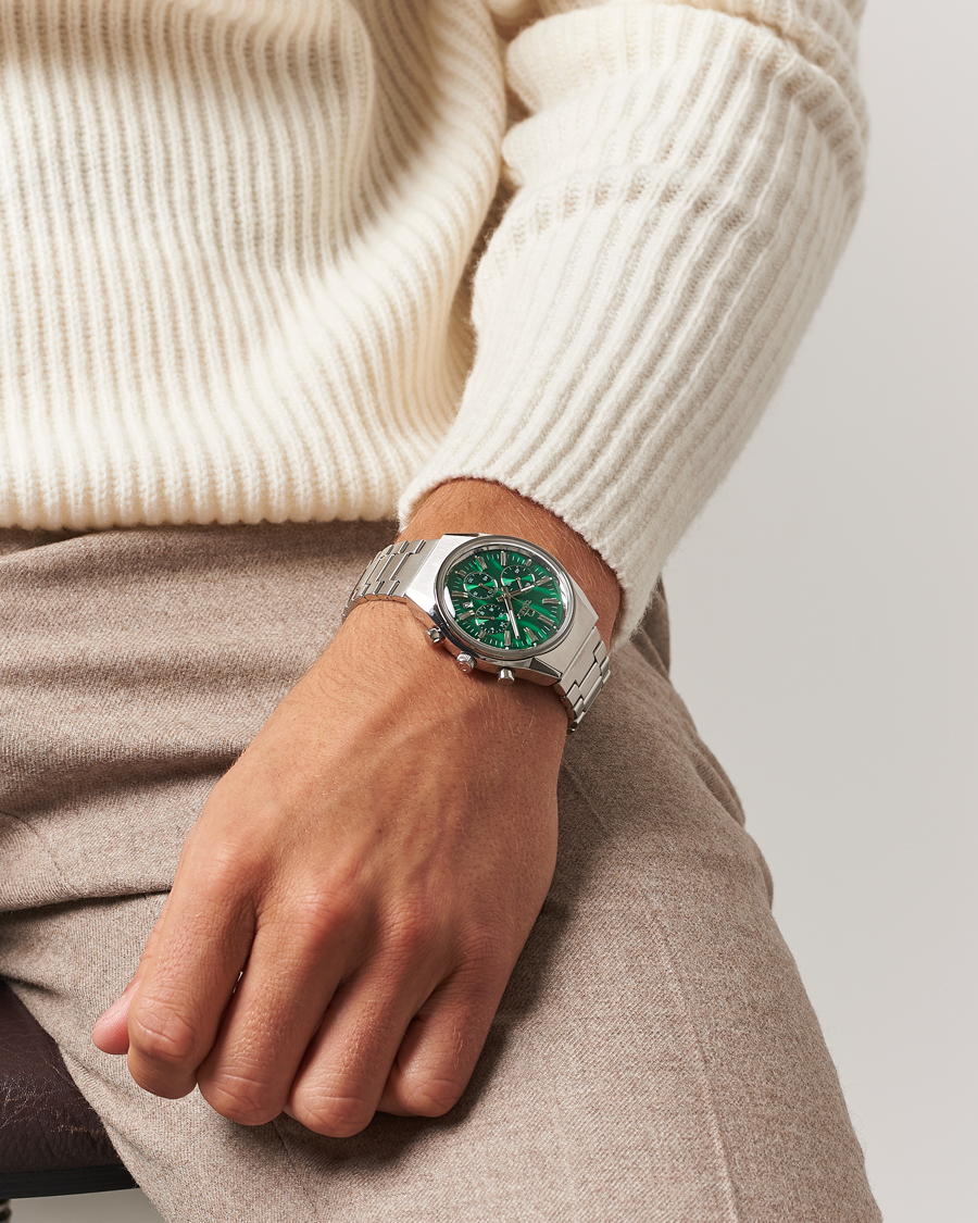 Hombres |  | Timex | Q Falcon Eye Chronograph 40mm Green Dial