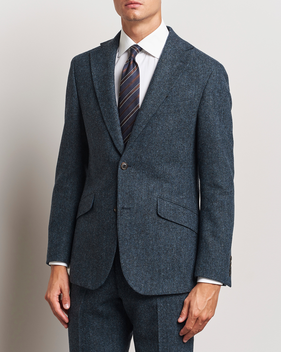 Hombres | Elegante casual | Walker Slater | Edward Wool Donegal Blazer Navy