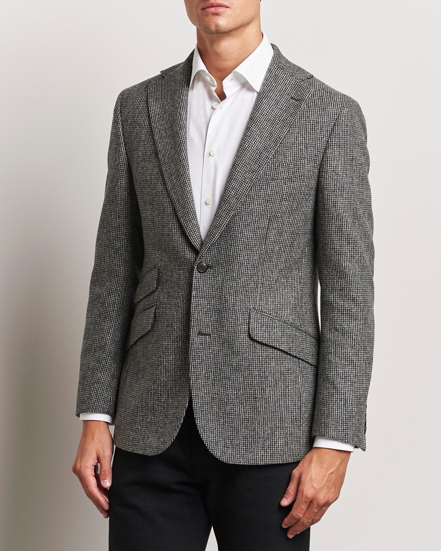 Hombres |  | Walker Slater | Edward Lambswool Pepita Blazer Grey/Black