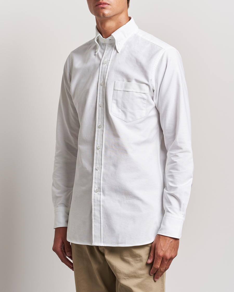 Hombres |  | Drake\'s | Button Down Oxford Shirt White