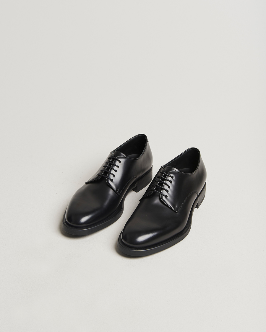 Hombres |  | Giorgio Armani | Lace Up Derby Shoes Black Calf