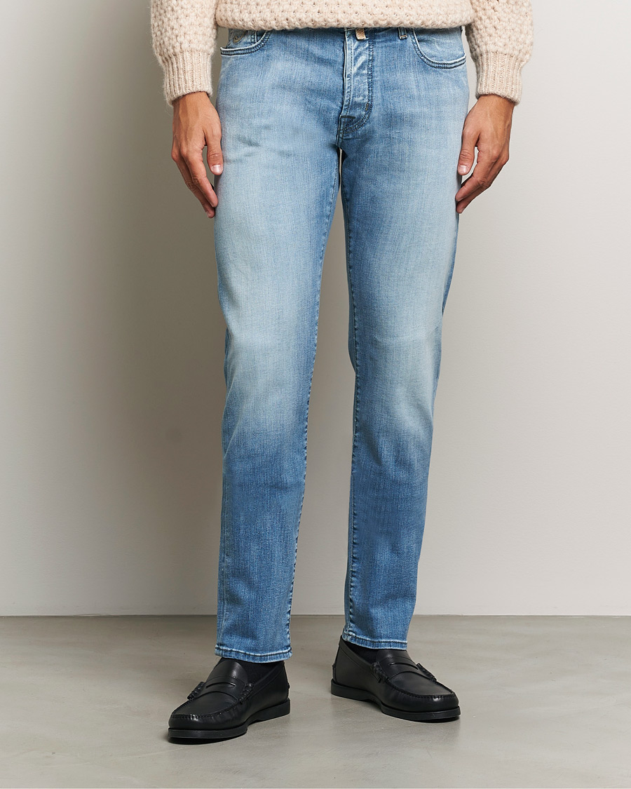 Hombres |  | Jacob Cohën | Bard Slim Fit Streatch Jeans Light Blue