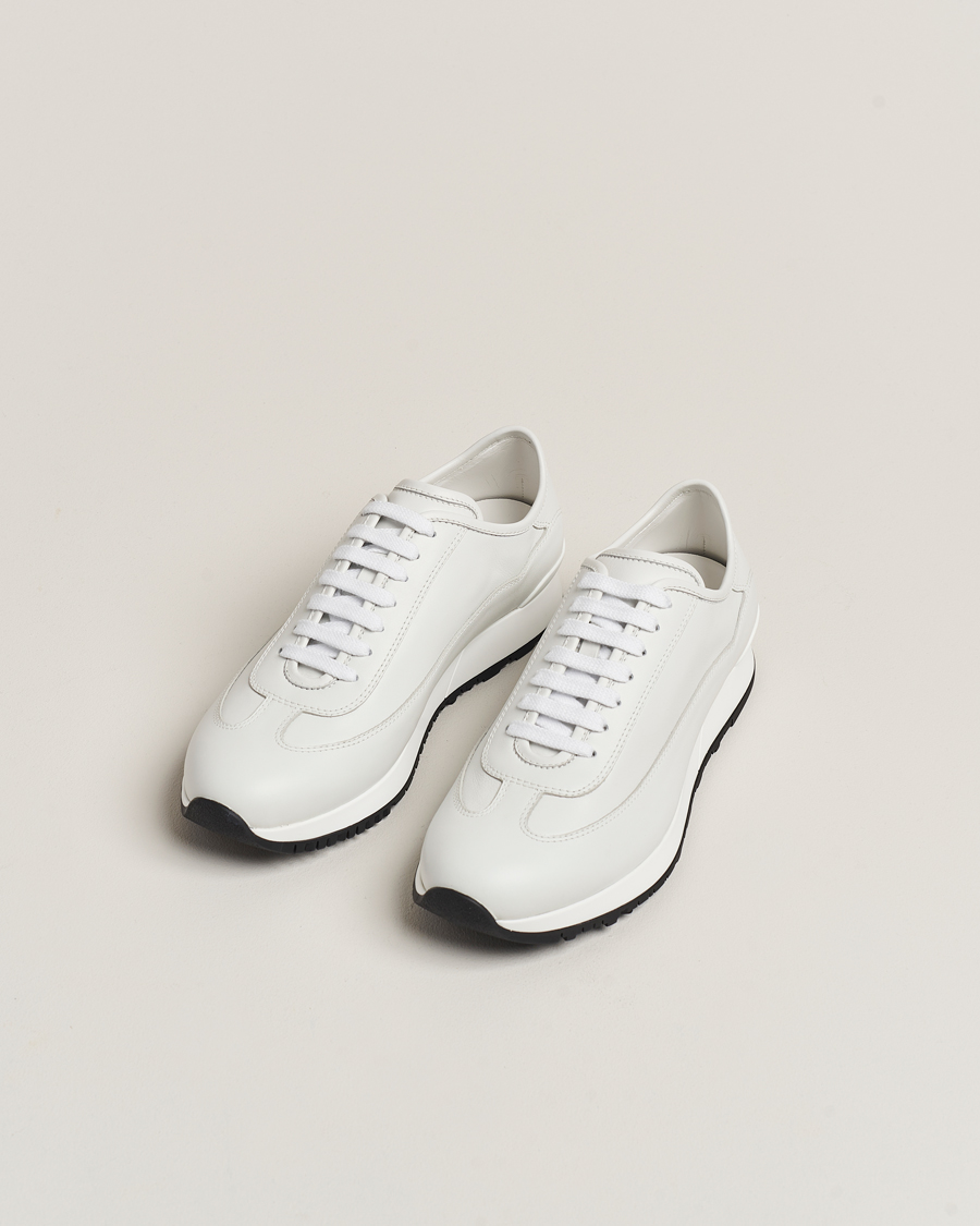 Hombres |  | John Lobb | Foundry Running Sneakers White Calf