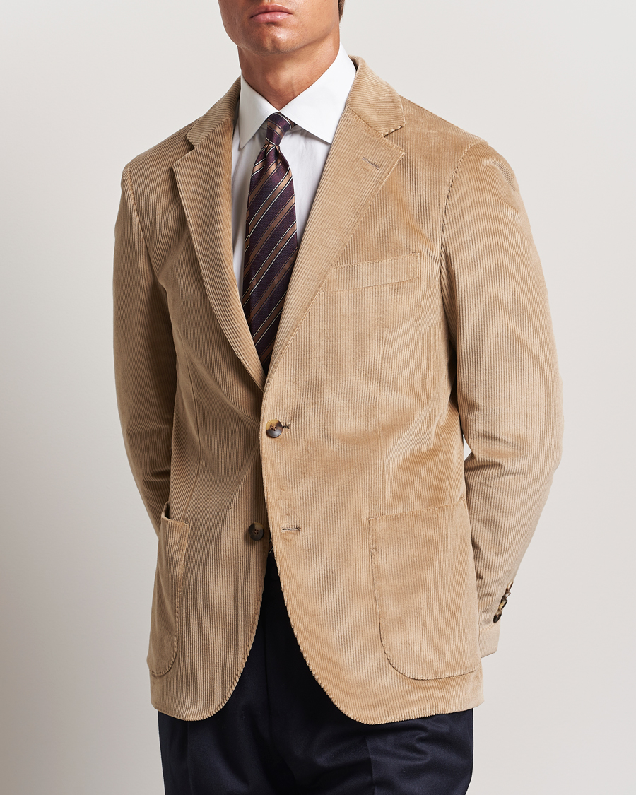 Hombres |  | Lardini | Corduroy Blazer Beige