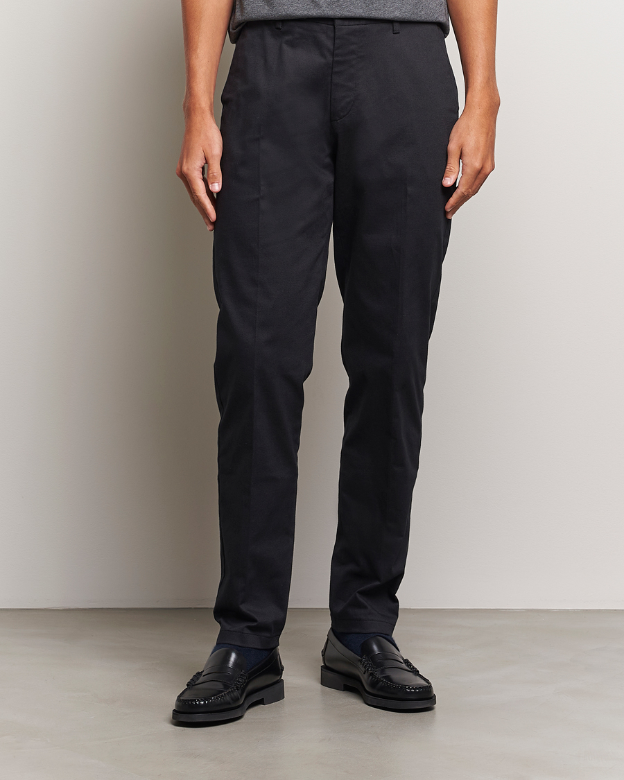 Hombres |  | LES DEUX | Como Reg Cotton Pants Black