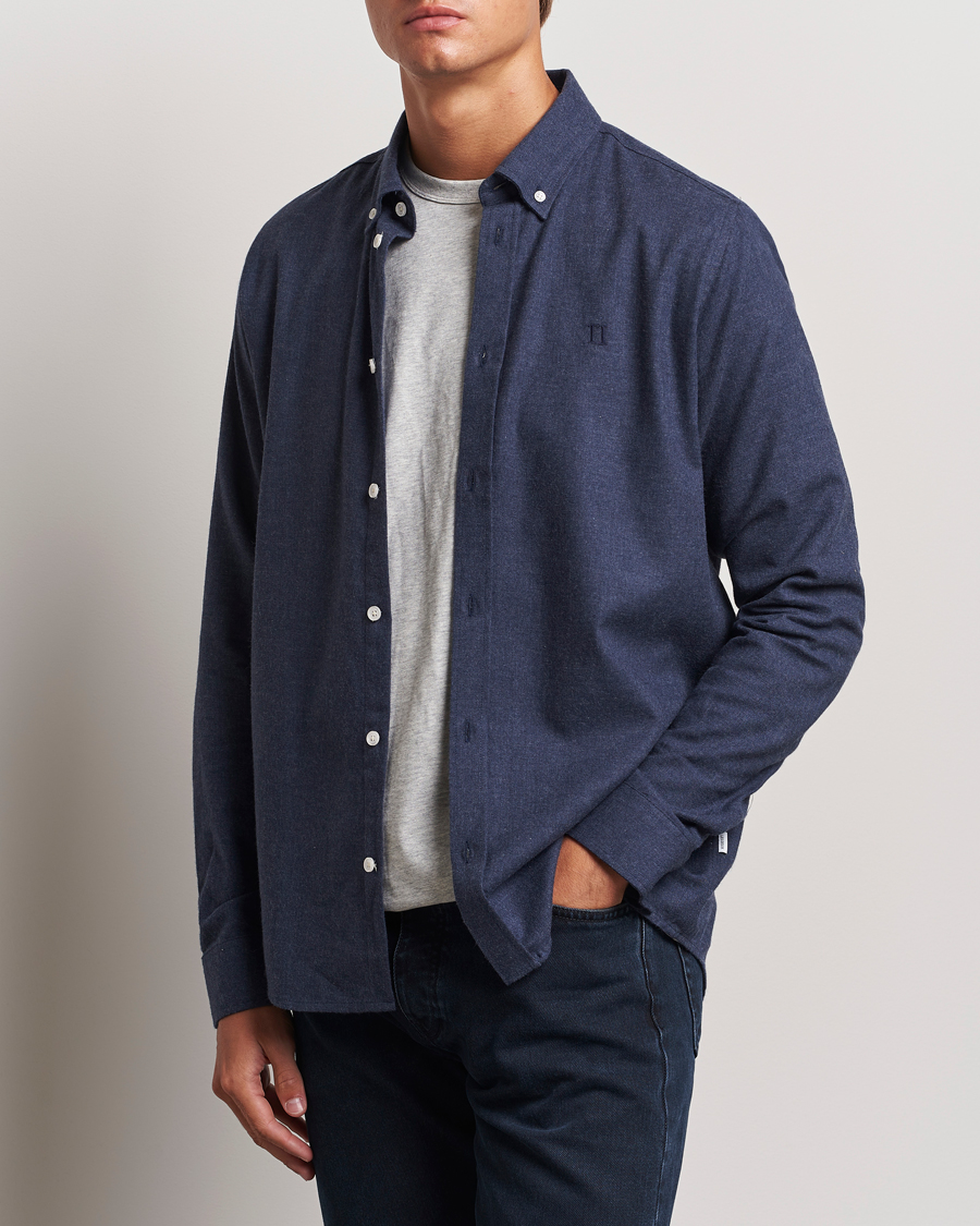 Hombres |  | LES DEUX | Dessert Reg Shirt Dark Navy Melange