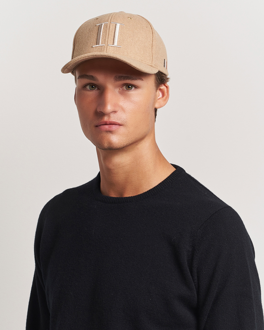 Hombres |  | LES DEUX | Encore Wool Baseball Cap Dark Sand Melange