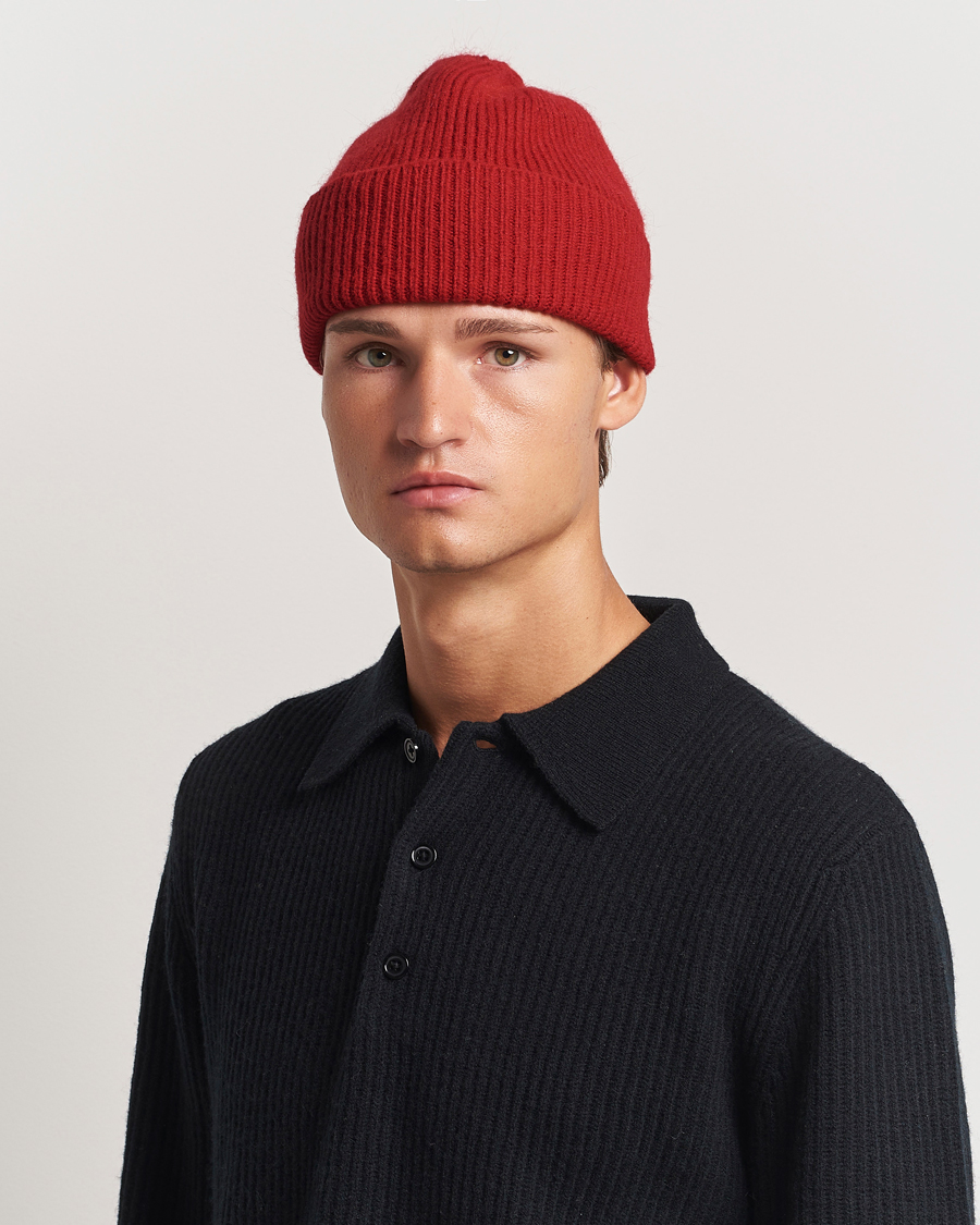 Hombres |  | Le Bonnet | Lambswool/Caregora Beanie Framboise