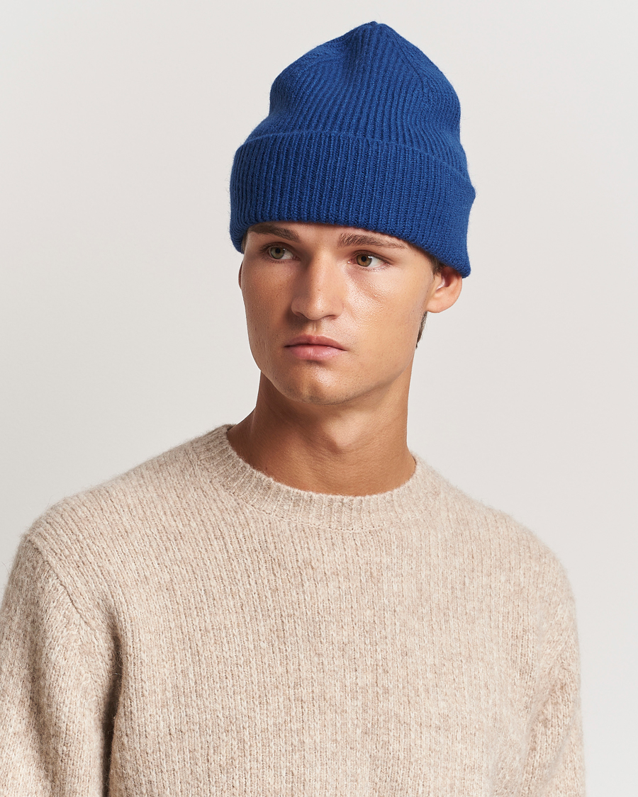 Hombres |  | Le Bonnet | Lambswool/Caregora Beanie Marin