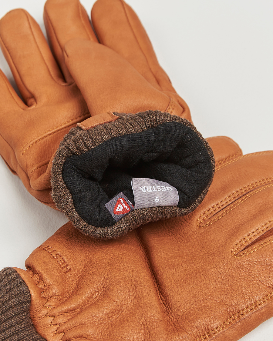 Hombres |  | Hestra | Tore Deerskin Primaloft Lined Glove Cork