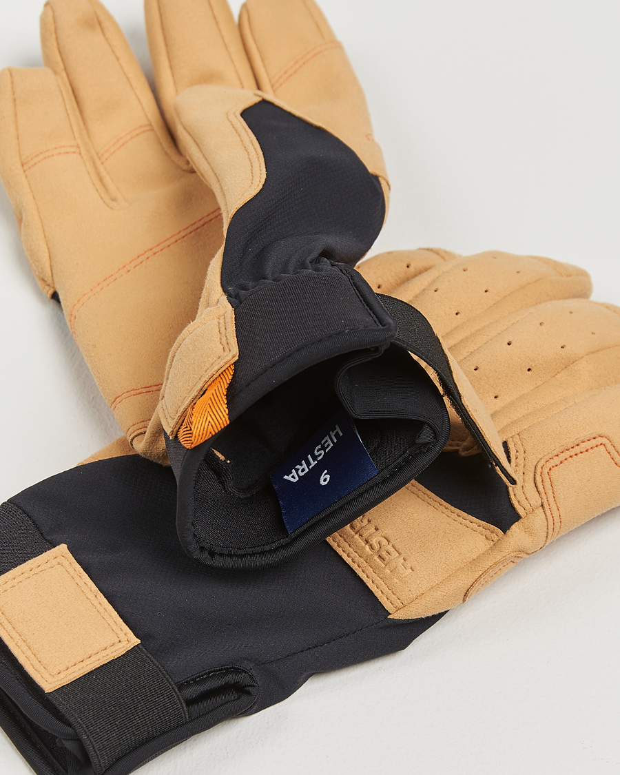 Hombres |  | Hestra | Climbers Duratan Long Glove Black/Tan