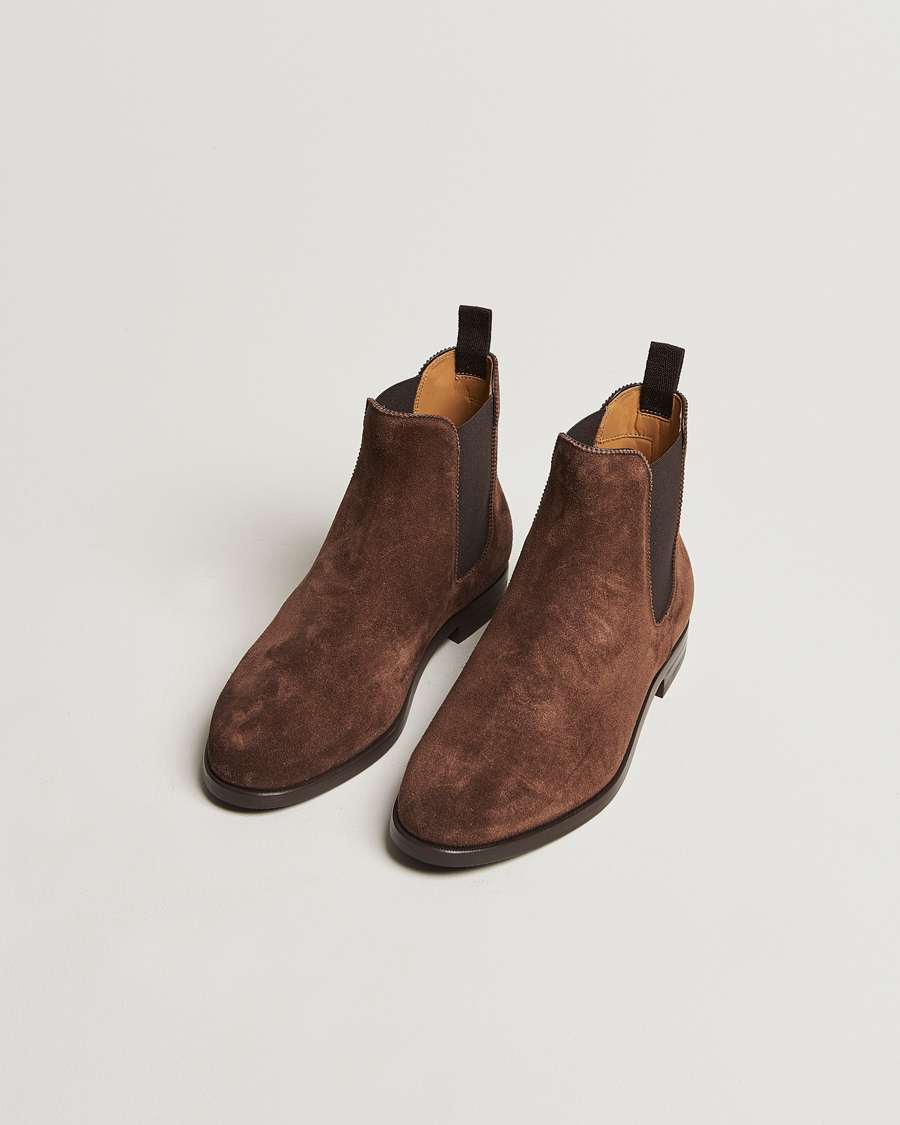 Hombres | Botines Chelsea | Ralph Lauren Purple Label | Chelsea Boots Dark Brown Suede