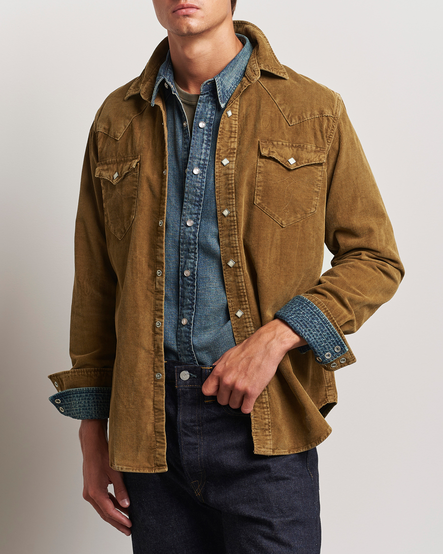 Hombres |  | RRL | Buffalo Western Shirt Faded Tan