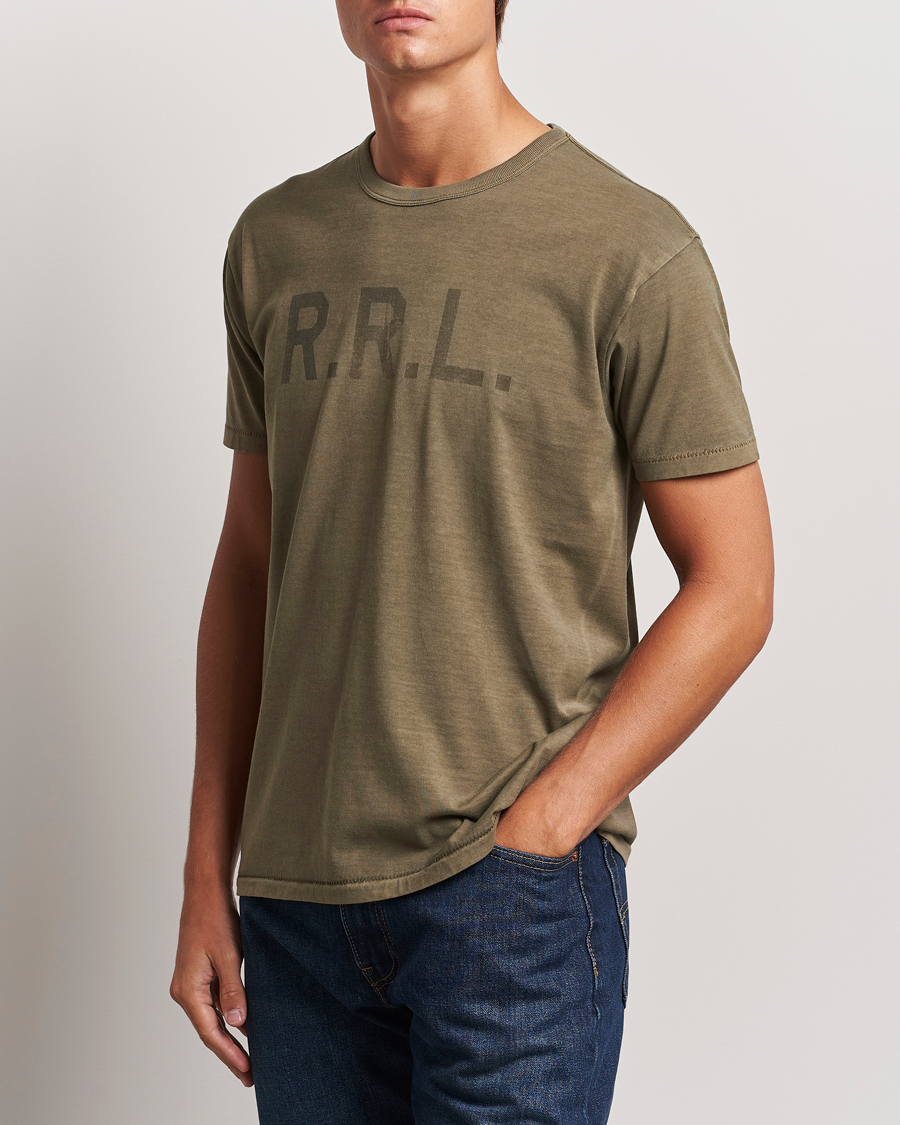 Hombres |  | RRL | Graphic Short Sleeve T-Shirt Olive