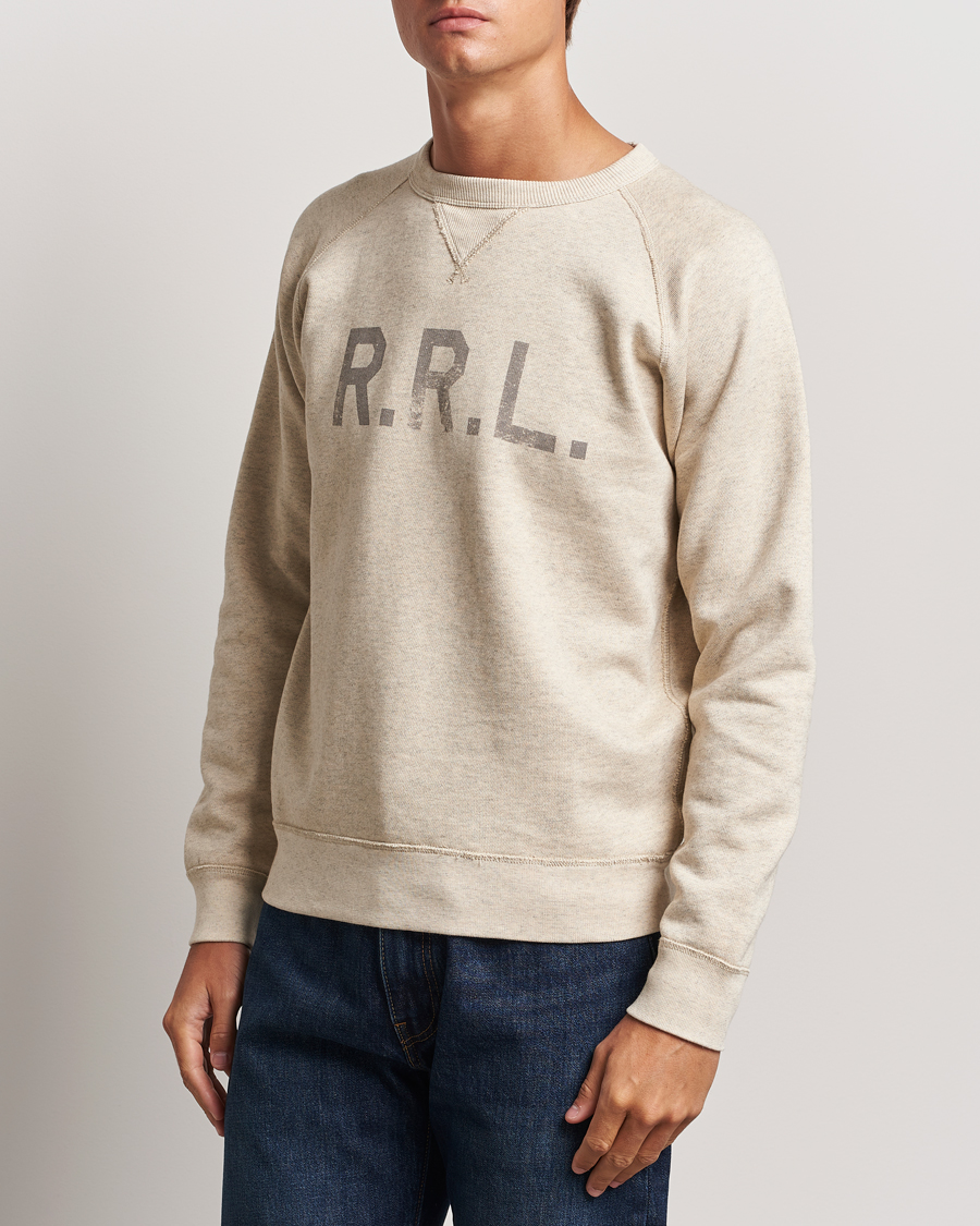 Hombres |  | RRL | Raglan Sleeve Sweatshirt Oatmeal Heather