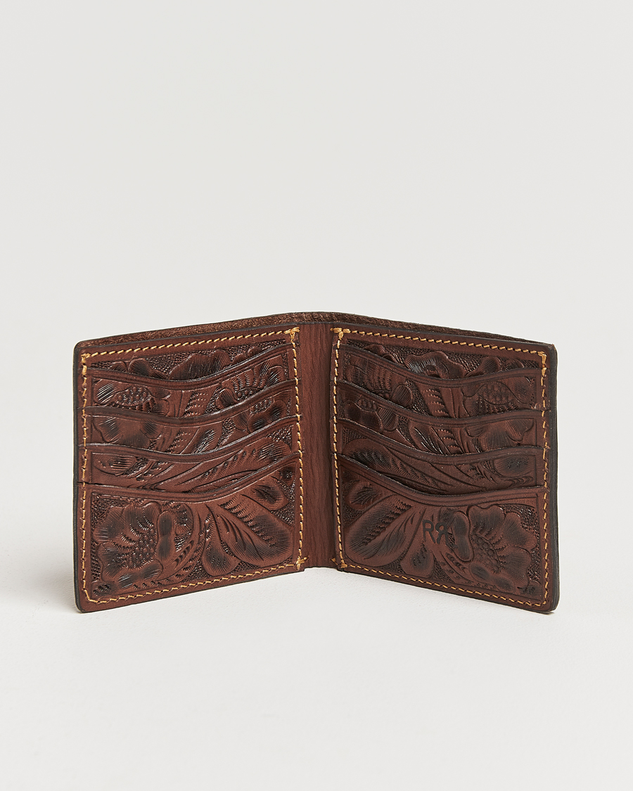 Hombres | Billeteras | RRL | Embossed Billfold Wallet Brown