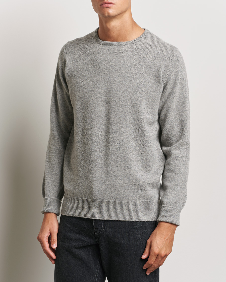 Hombres | Jerséis y prendas de punto | William Lockie | Rob Lambswool Crewneck Flannel