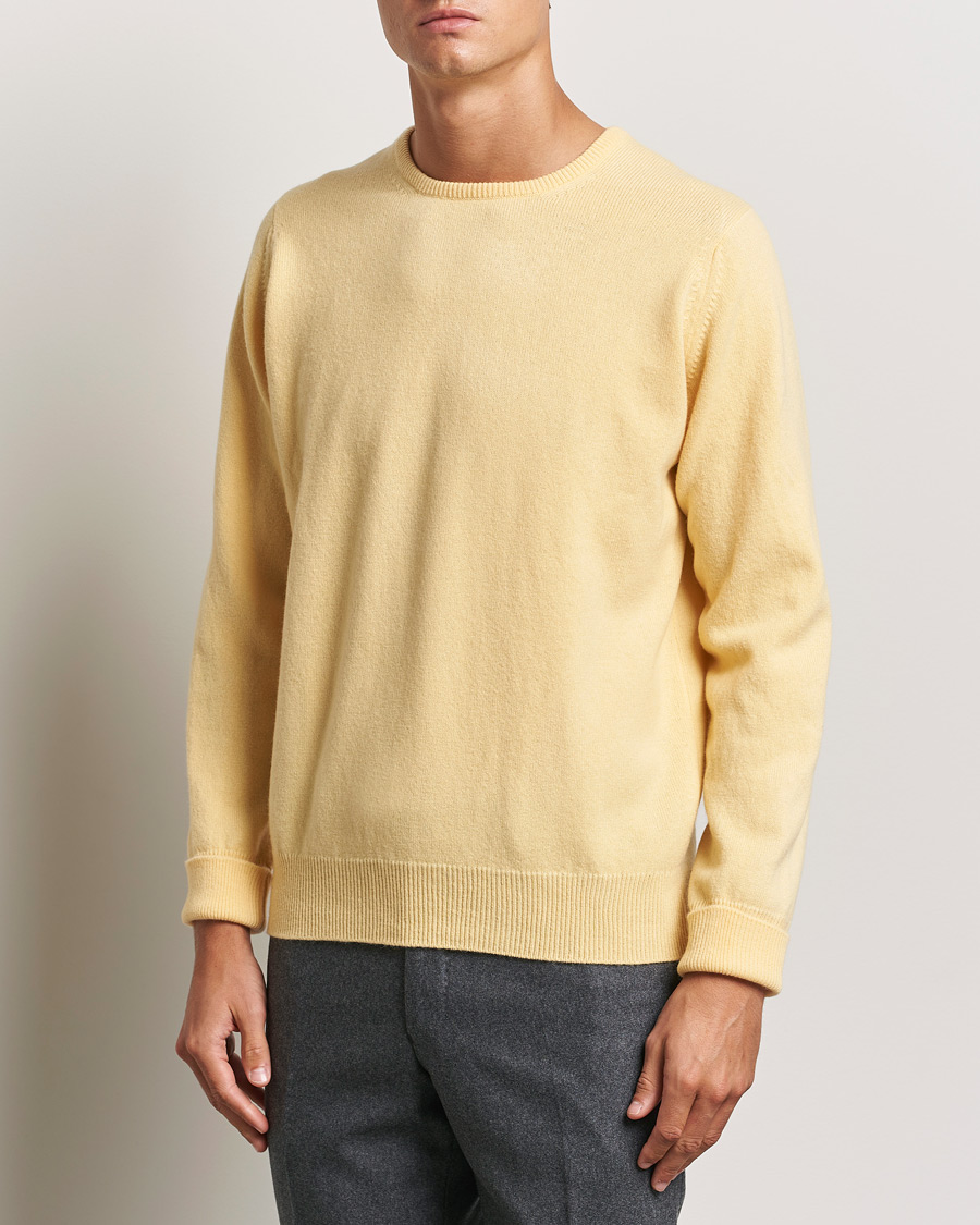 Hombres | Jerséis y prendas de punto | William Lockie | Rob Lambswool Crewneck Solar