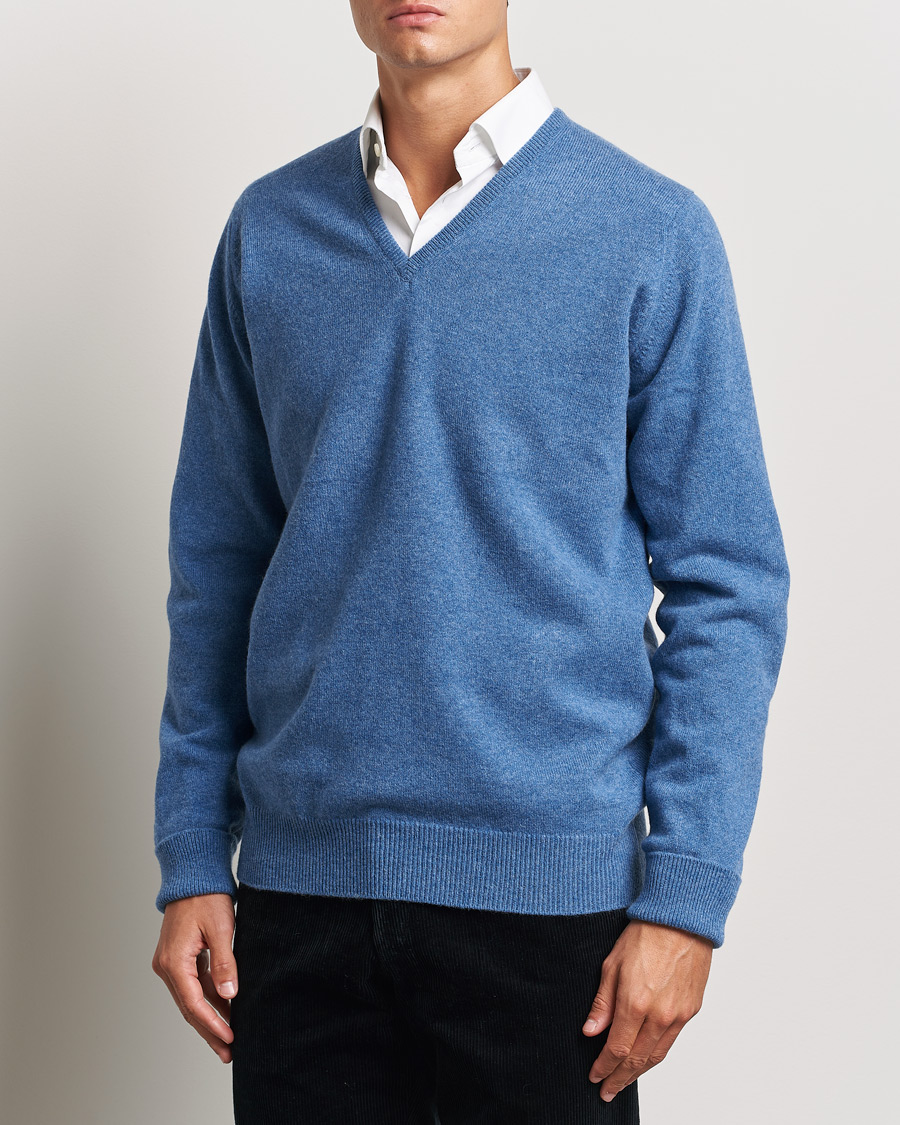 Hombres | Nuevas marcas | William Lockie | Rob Lambswool V-Neck Clyde