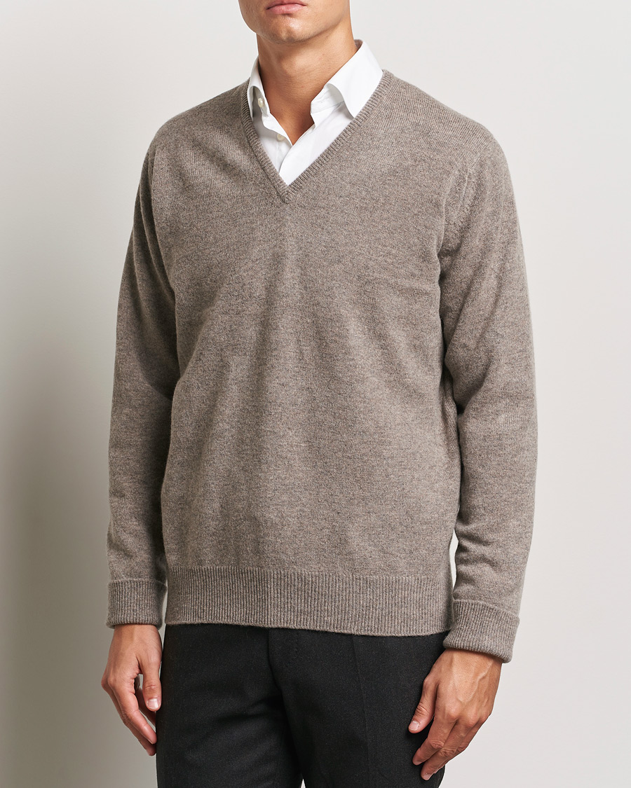 Hombres | Jerséis y prendas de punto | William Lockie | Rob Lambswool V-Neck Vole