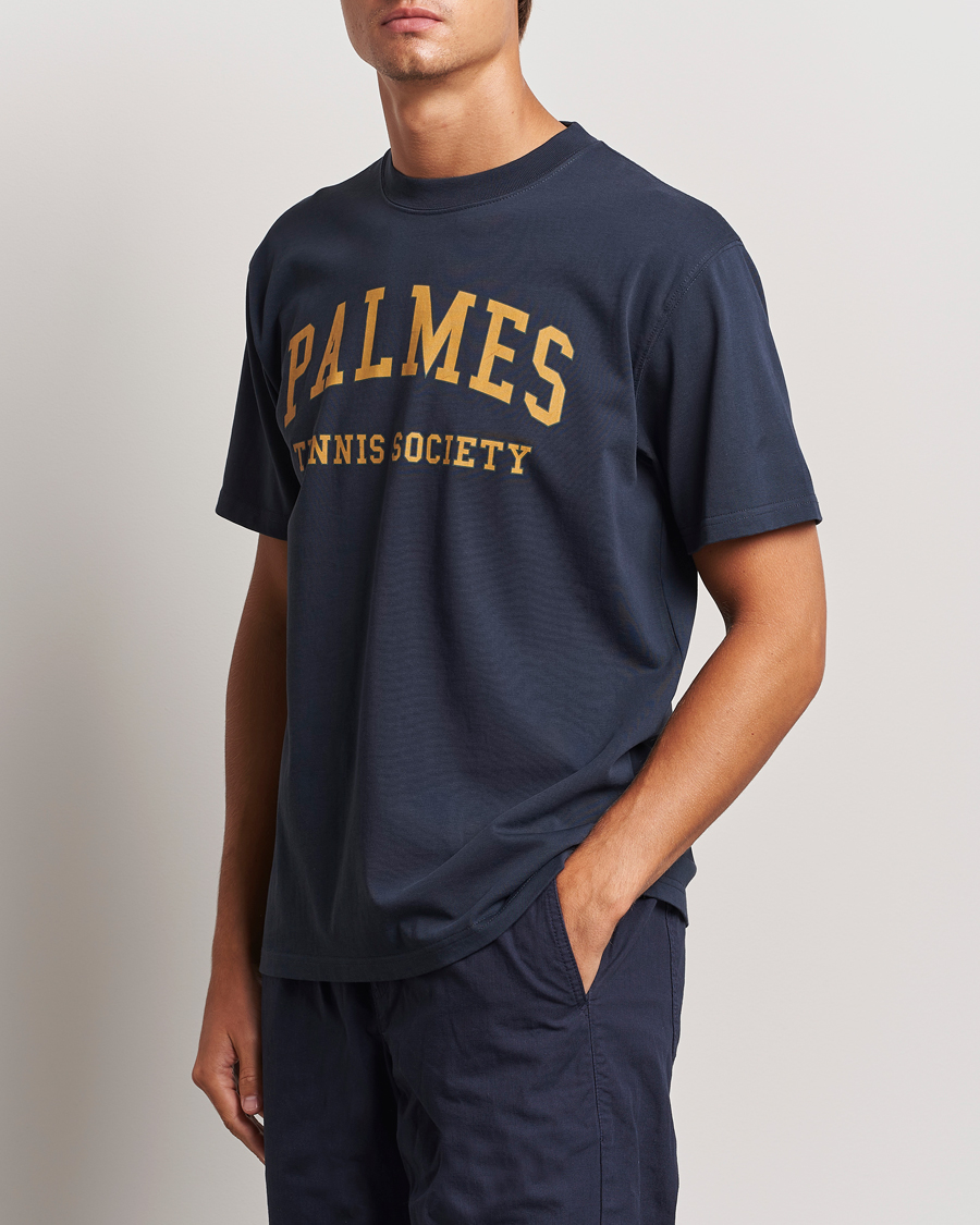 Hombres |  | Palmes | Ivan T-Shirt Navy