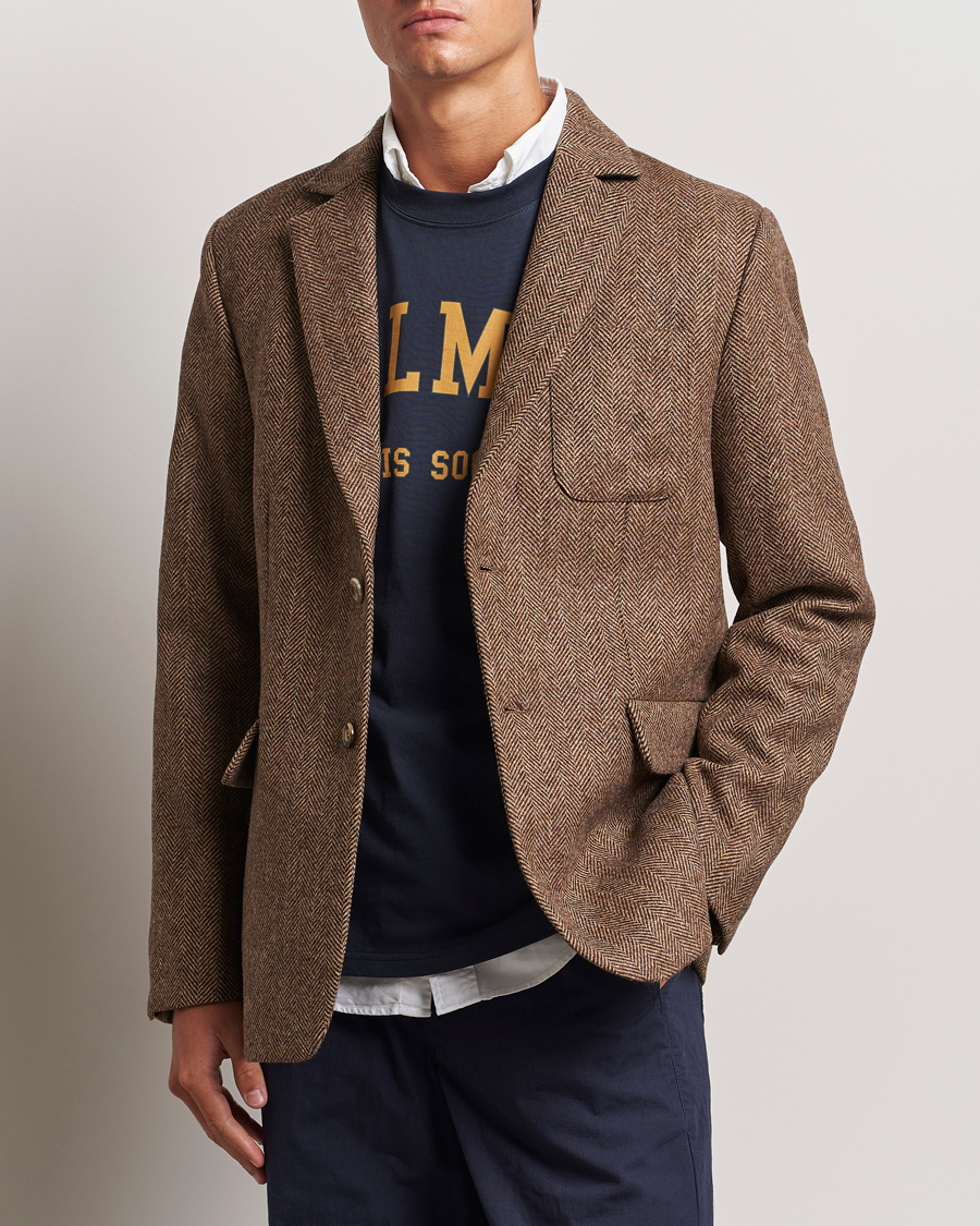 Hombres |  | Palmes | Blaze Herringbone Wool Sport Coat Brown