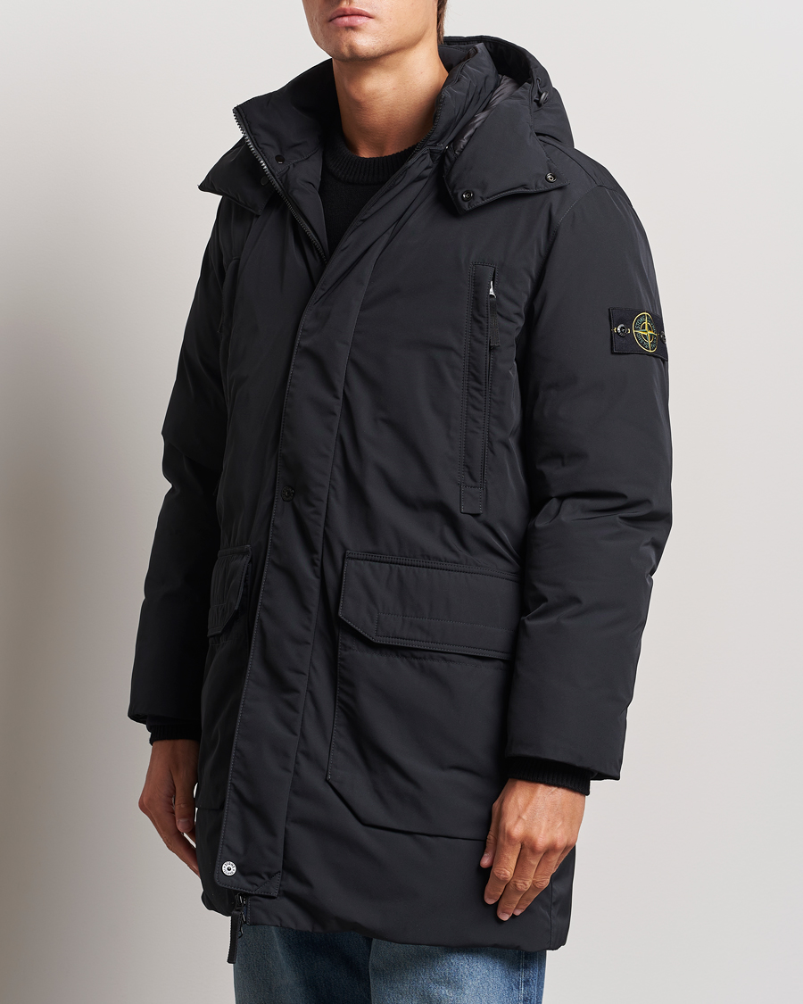 Hombres | Parkas | Stone Island | Micro Twill Hooded Parka Black