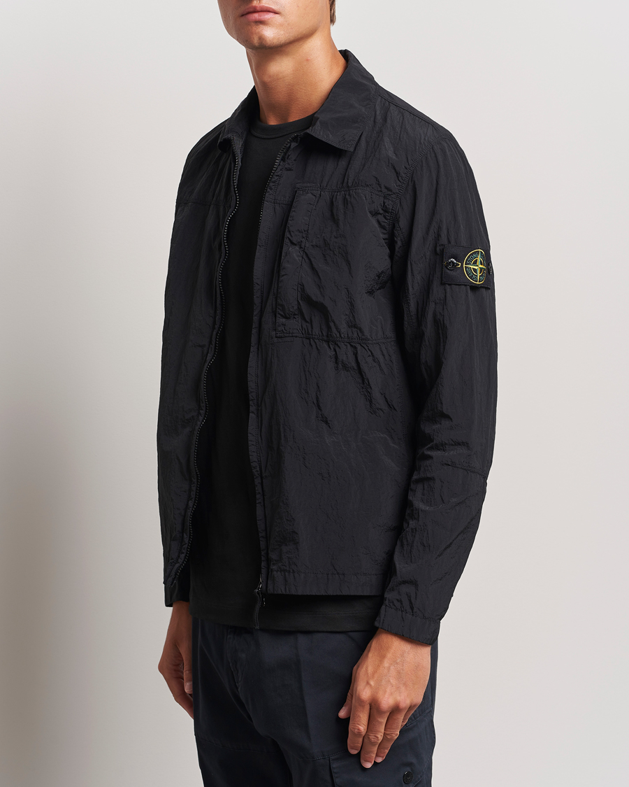 Hombres | Casual | Stone Island | Nylon Metal Zip Overshirt Black