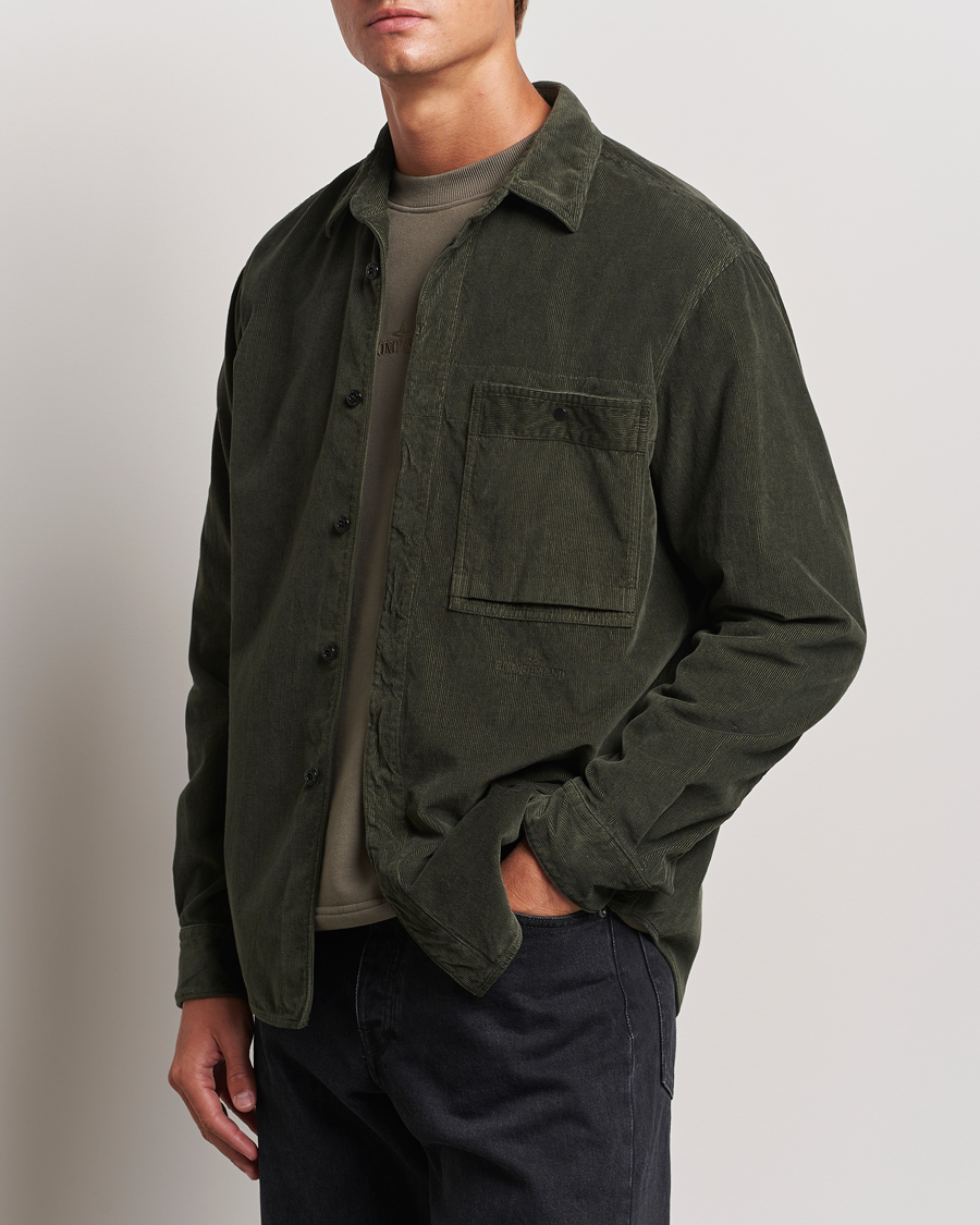 Hombres | Chaquetas de primavera | Stone Island | Cotton Cord Overshirt Musk