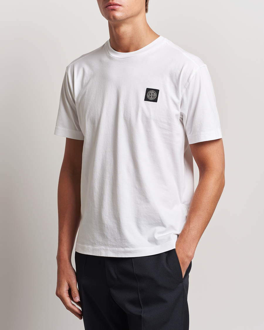 Hombres |  | Stone Island | Garment Dyed Jersey T-Shirt White