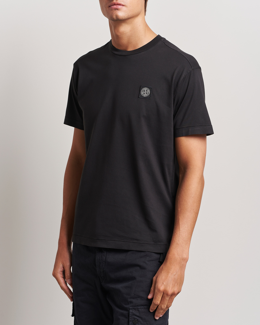 Hombres |  | Stone Island | Garment Dyed Jersey T-Shirt Black