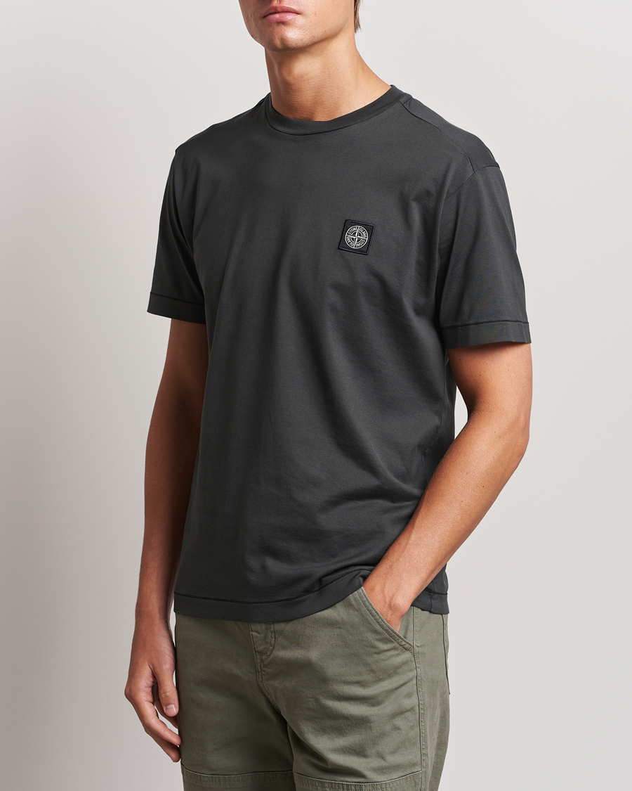 Hombres |  | Stone Island | Garment Dyed Jersey T-Shirt Lead