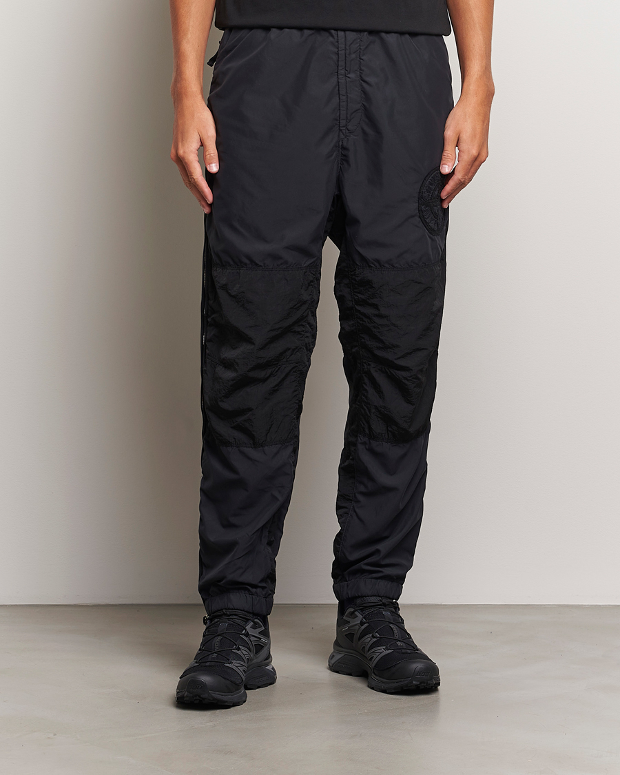 Hombres | Pantalones | Stone Island | Washed Nylon Jogger Pants Black