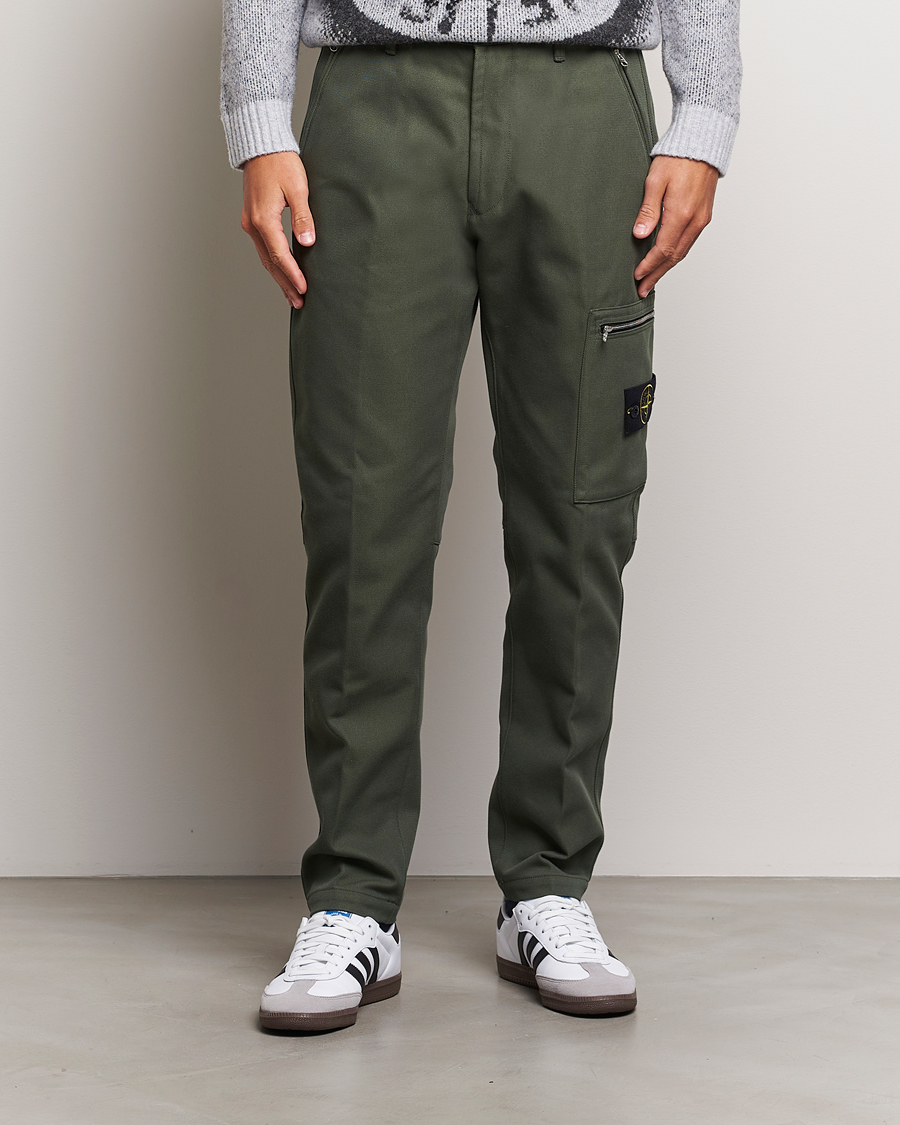 Hombres |  | Stone Island | Cotton Nylon Trousers Musk