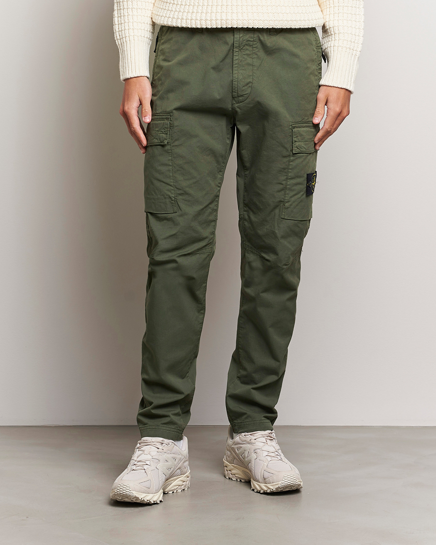Hombres |  | Stone Island | Stretch Cotton Gabardine Trousers Musk