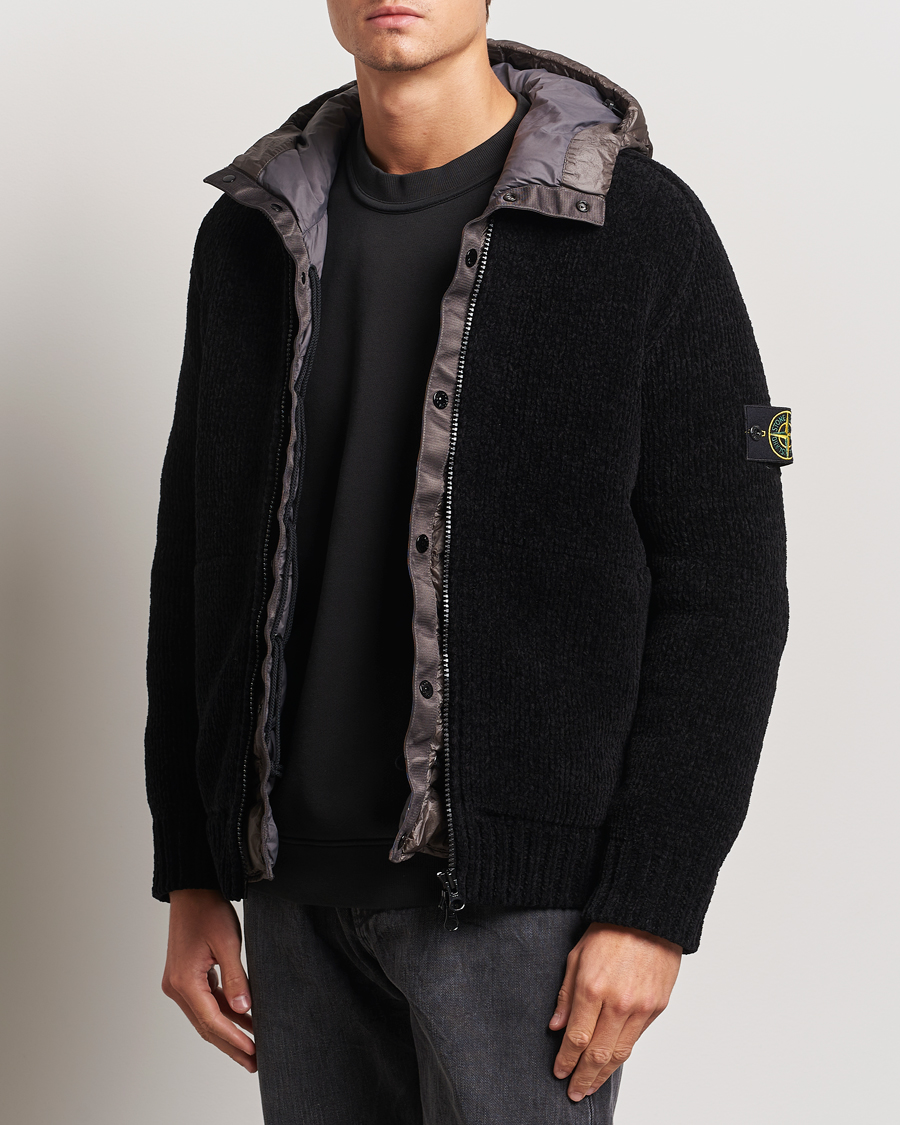 Hombres |  | Stone Island | Presidents Knit Down Liner Hood Black