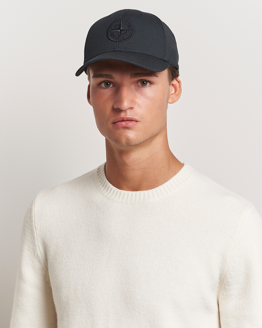 Hombres | Nuevas marcas | Stone Island | Cotton Rep Logo Cap Black