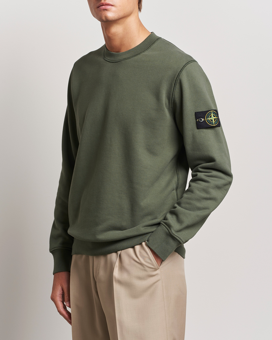 Hombres |  | Stone Island | Garment Dyed Fleece Sweatshirt Musk