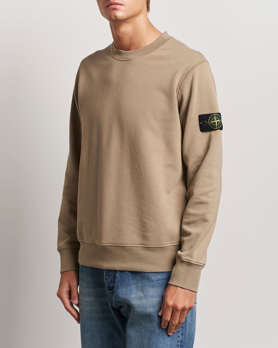 Hombres |  | Stone Island | Garment Dyed Fleece Sweatshirt Biscuit