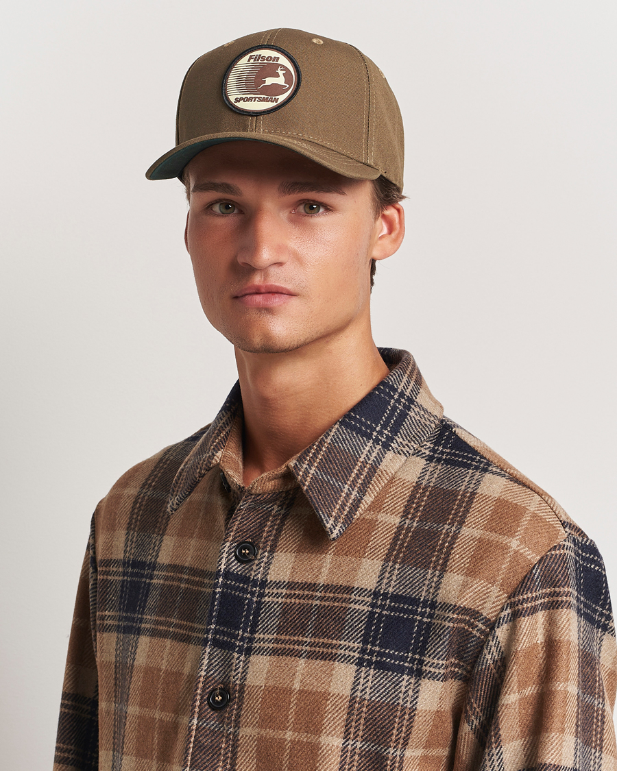 Hombres |  | Filson | Dry Tin Logger Cap Marsh Olive