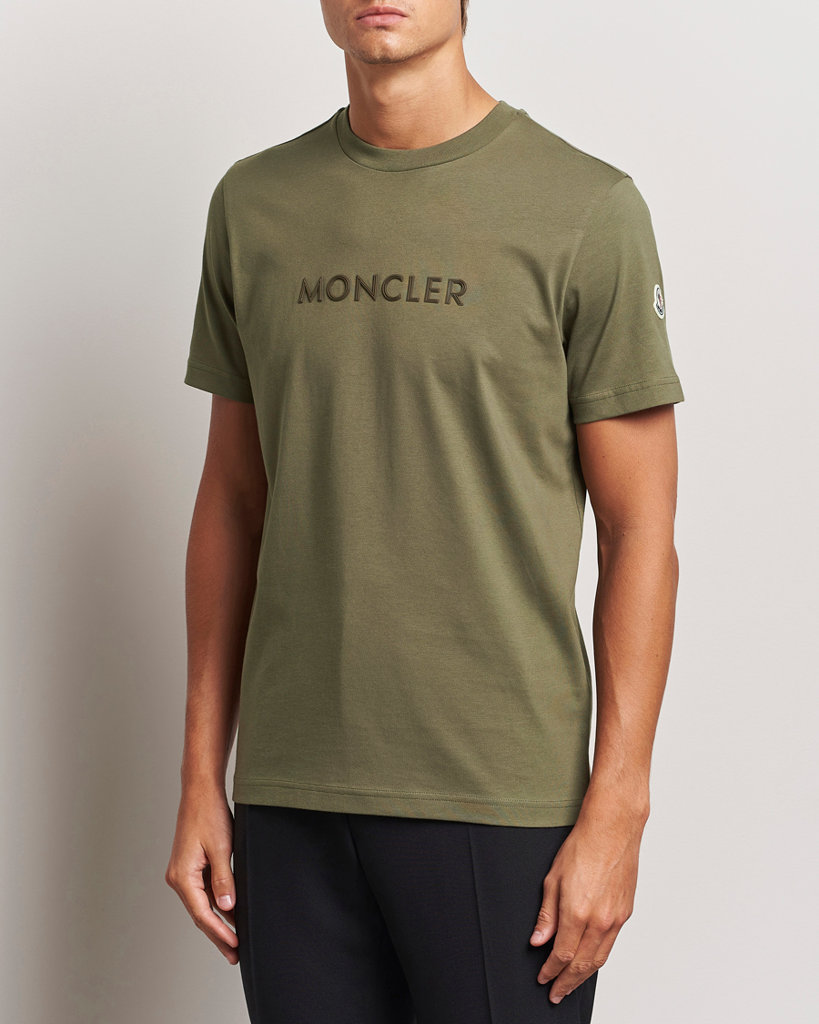 Hombres |  | Moncler | Lettering T-Shirt Military